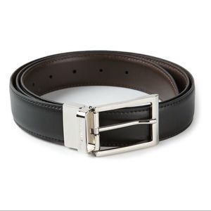 Ermenegildo Zegna Reversible Black and Brown Belt